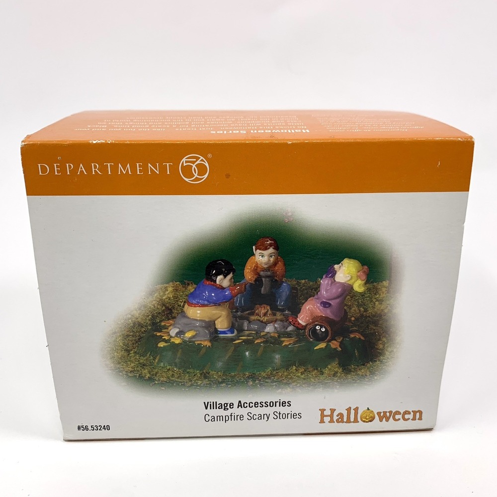 Dept 56 CAMPFIRE SCARY STORIES 53240 Fall HALLOWEEN Village Accessories New